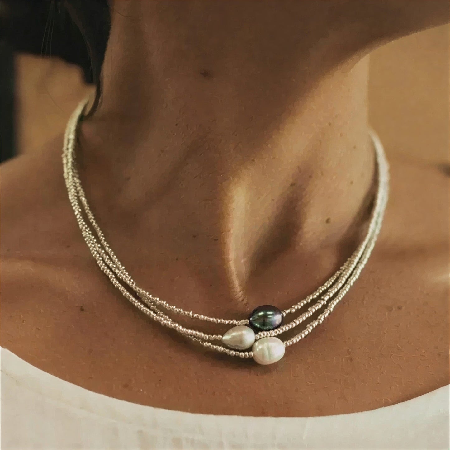 Barock Pärl Lagrad Halsband
