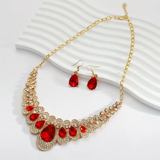 Maevina Crimselle Smycke Set | Guld