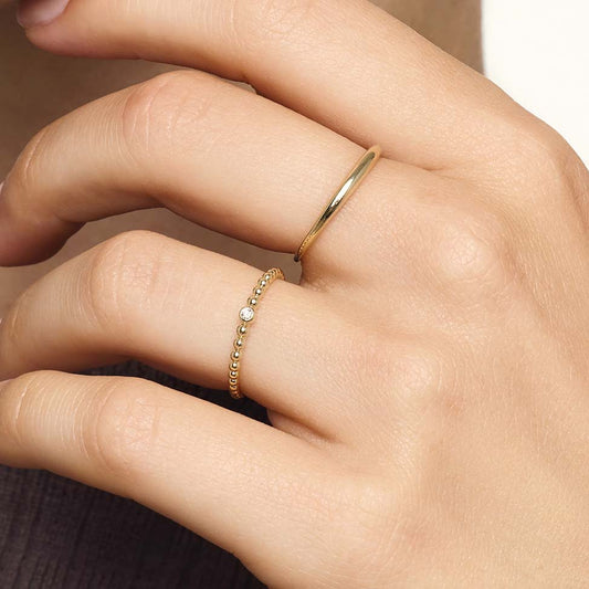 Smal Dome Ring | Guld