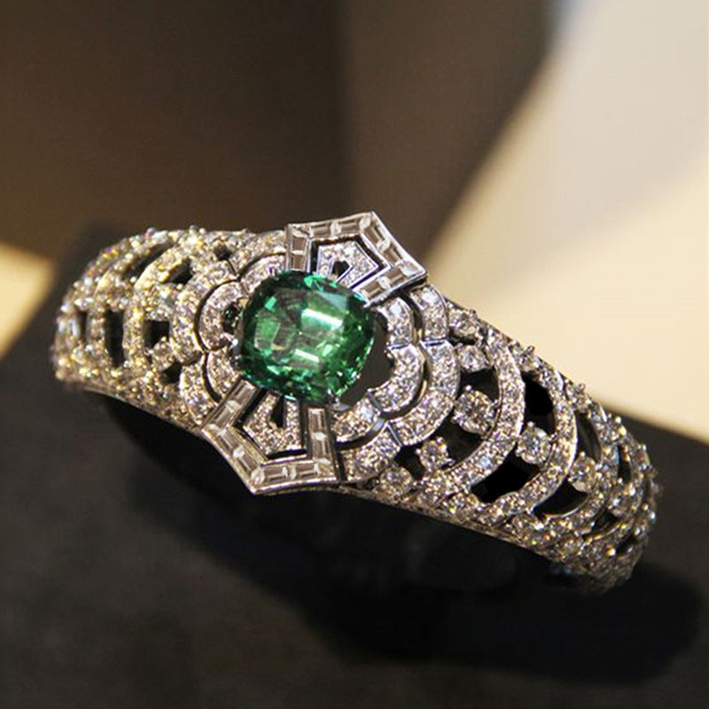 Smaragd Art Deco Ring | Vitguld