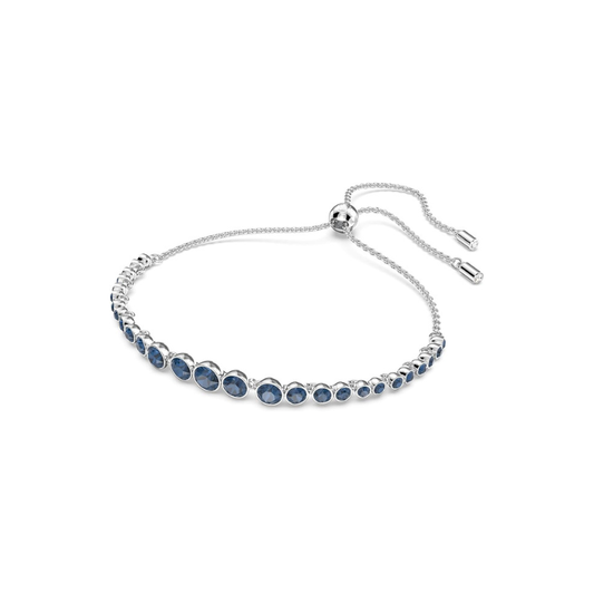Rundslipning Safir Tennisarmband | Vitguld