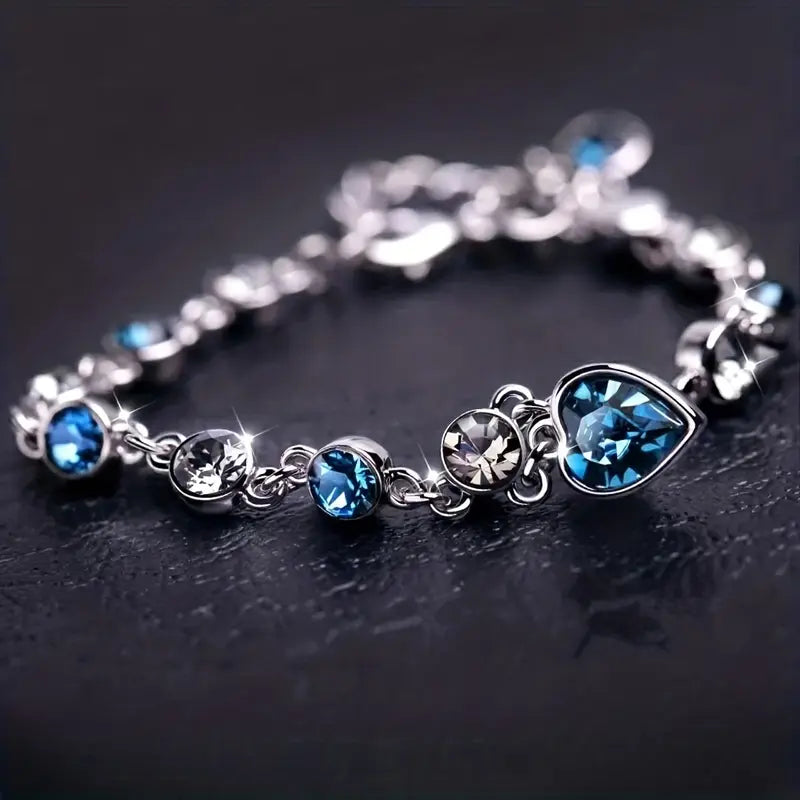 Hav Hjärta Glow Armband | Vitguld