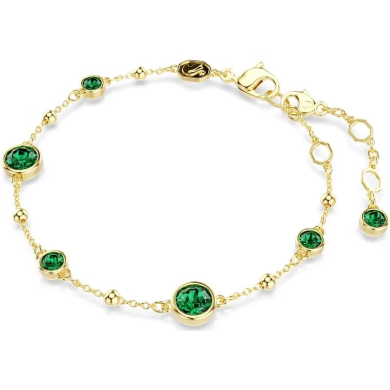 Dainty Smaragd Armband | Guld