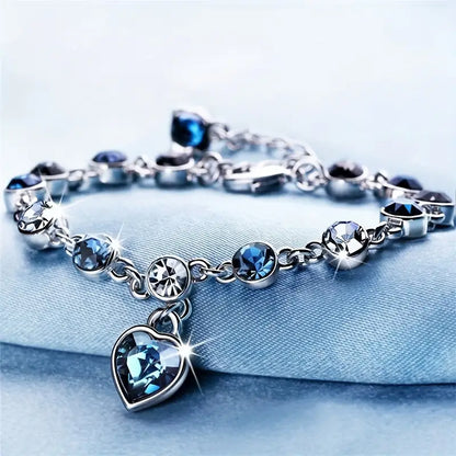 Hav Hjärta Glow Armband | Vitguld