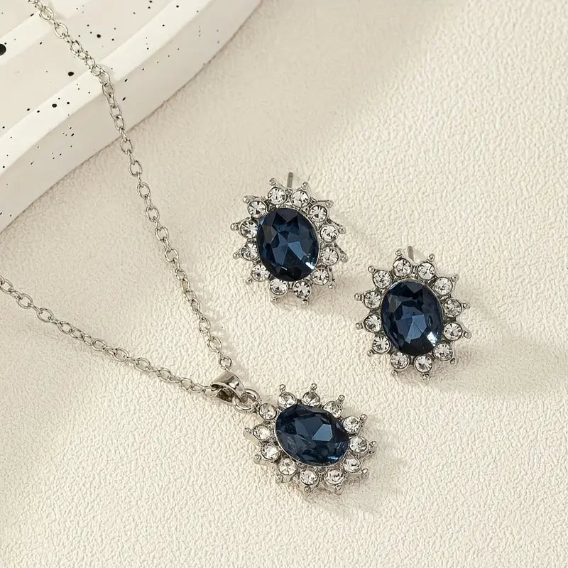 Katya Azuryn Smycke Set | Vitguld