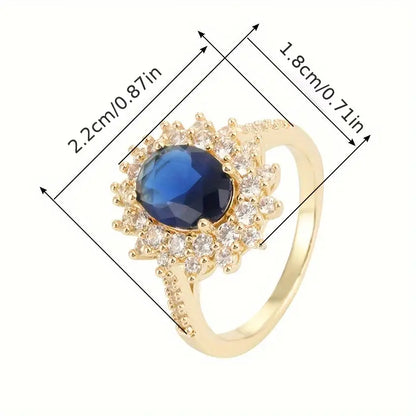 Vionne Saphirae Ring | Vitguld