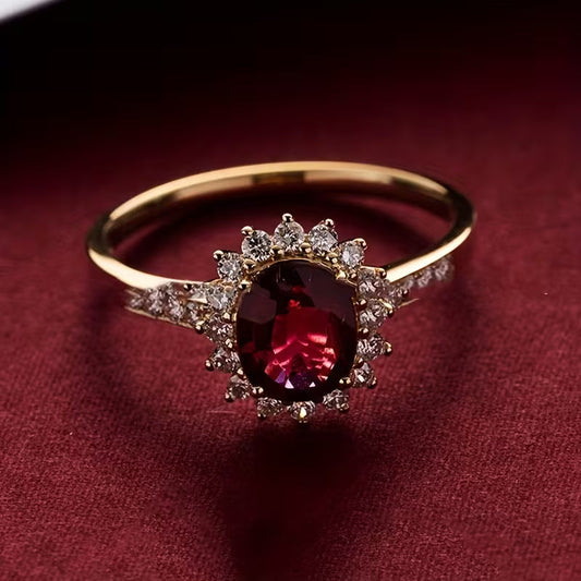 Empress Röd Ring | Guld