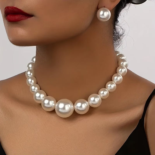 Klassisk Luxe Pärl Smycke Set