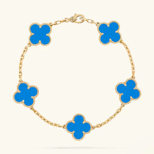 Clover Armband Blå