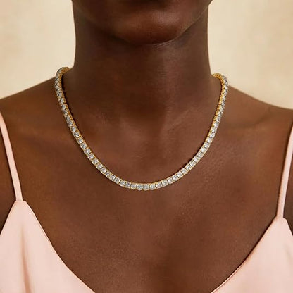 Tennishalsband | Guld