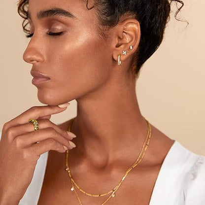 Pear Slipning Örstift | Guld