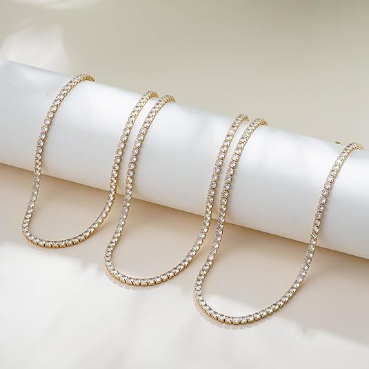 Tennishalsband | Guld