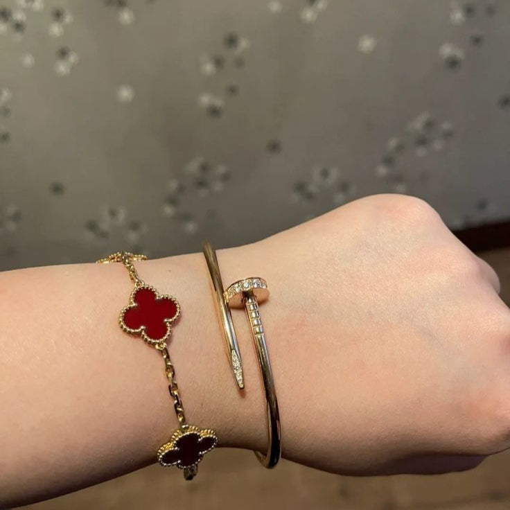 Clover Armband Röd