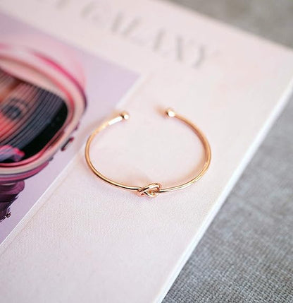 Kärlek Knut Oändlighet Armband | Guld