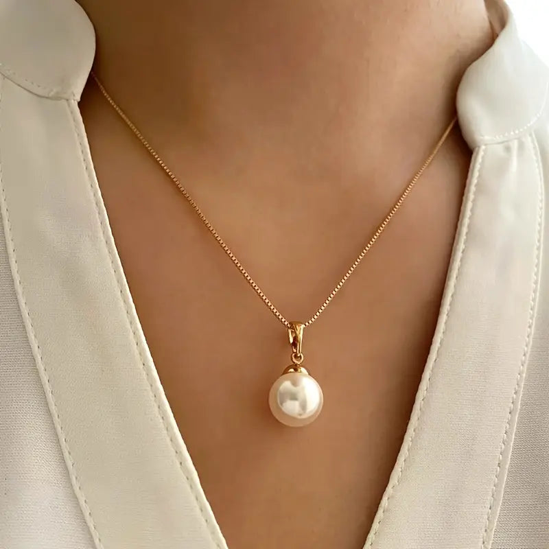Elegant Graceful Pärlhalsband Set