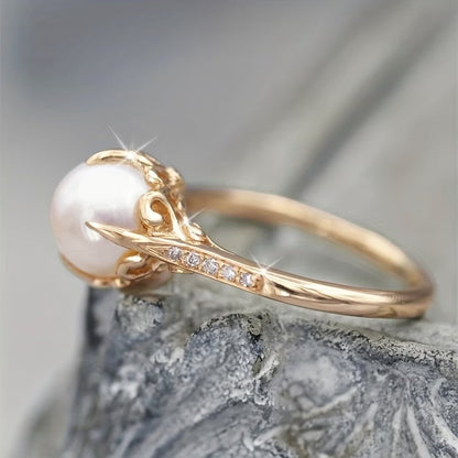 Delikat Pärl & Kristall Ring