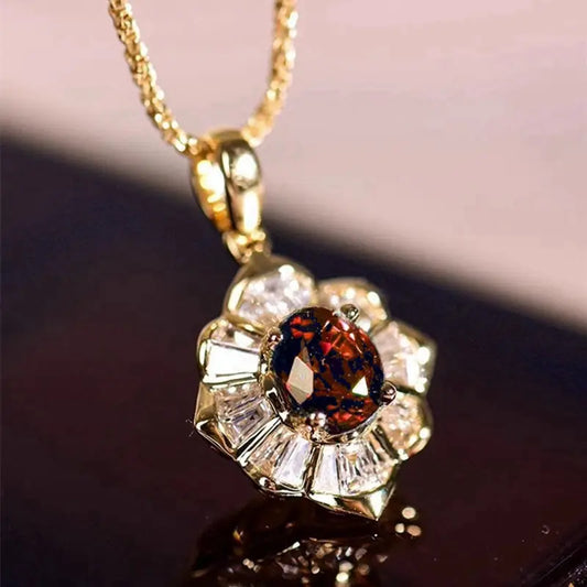 Kavella Solcrimson Halsband | Guld
