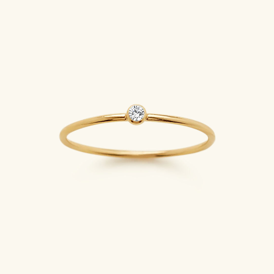 Amelia Månadssten Stapelbar Ring