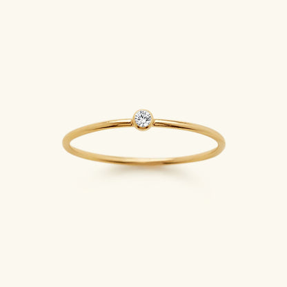 Amelia Månadssten Stapelbar Ring
