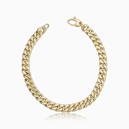 Estate Cubansk Armband | Guld