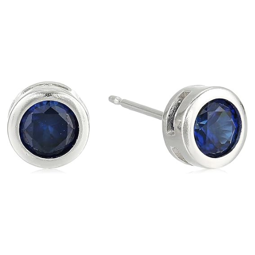 Safir Bezel Örstift | Vitguld