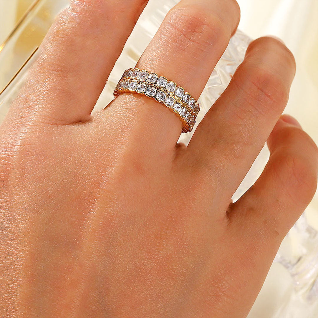 Cassandra Studded Guld Ring