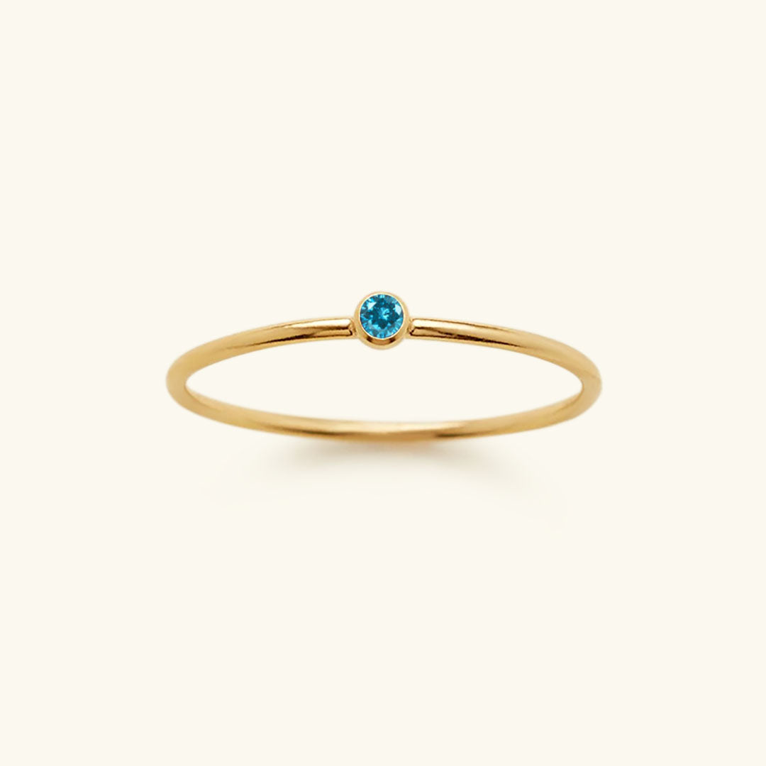 Amelia Månadssten Stapelbar Ring