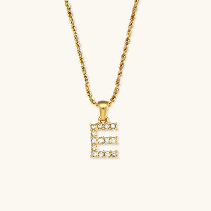 Maeve Bokstav Initial Diamanthalsband