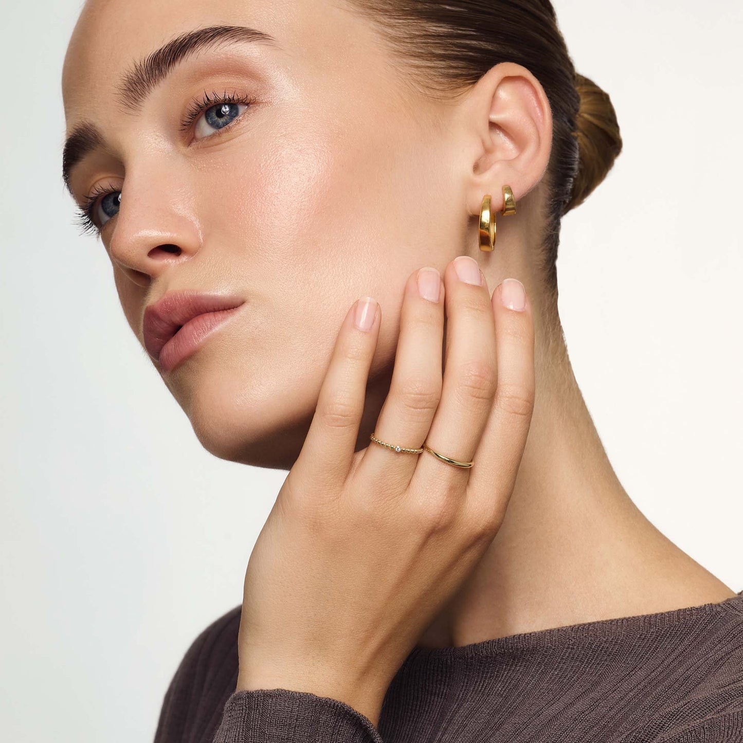 Smal Dome Ring | Guld