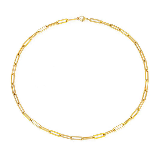 Archen Elegant Länkhalsband | Guld