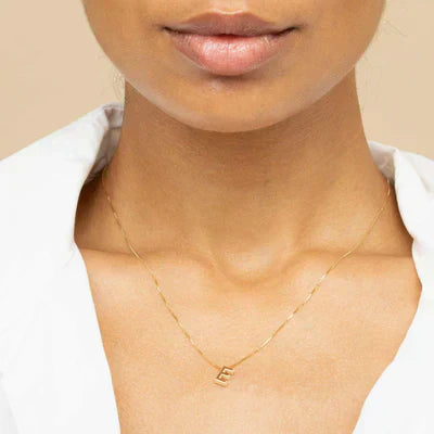 Kärlek bokstav initial halsband | Guld