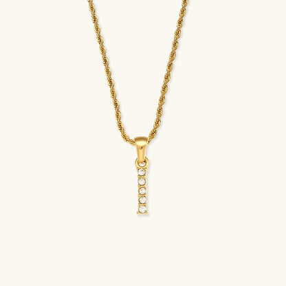 Maeve Bokstav Initial Diamanthalsband