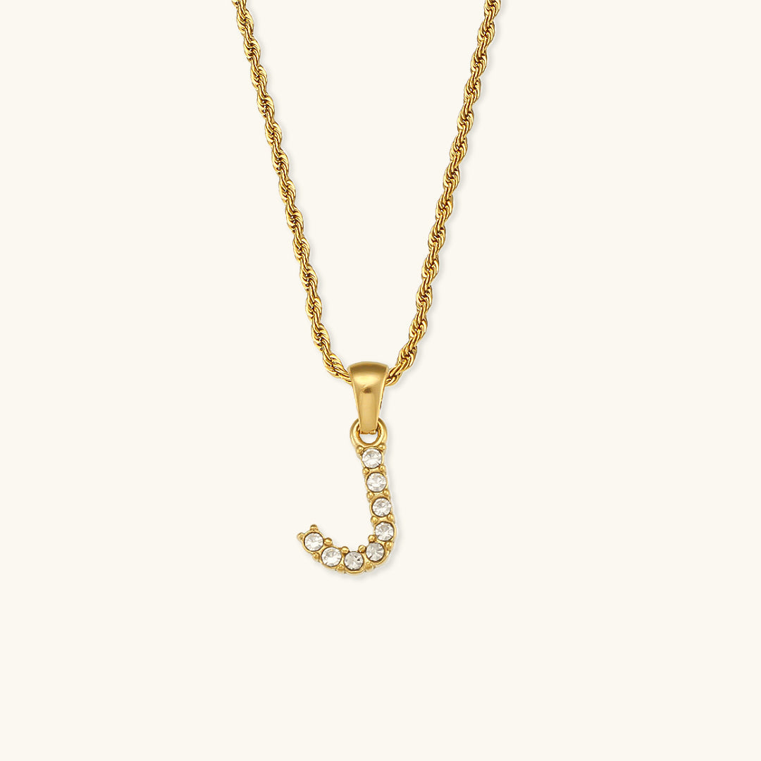 Maeve Bokstav Initial Diamanthalsband