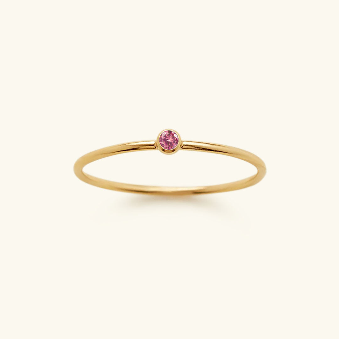 Amelia Månadssten Stapelbar Ring