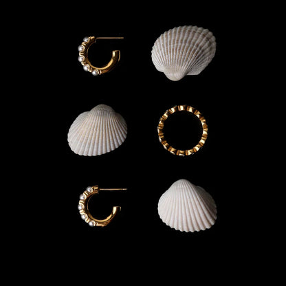 Mother-of-Pearl Berlock Örhängen