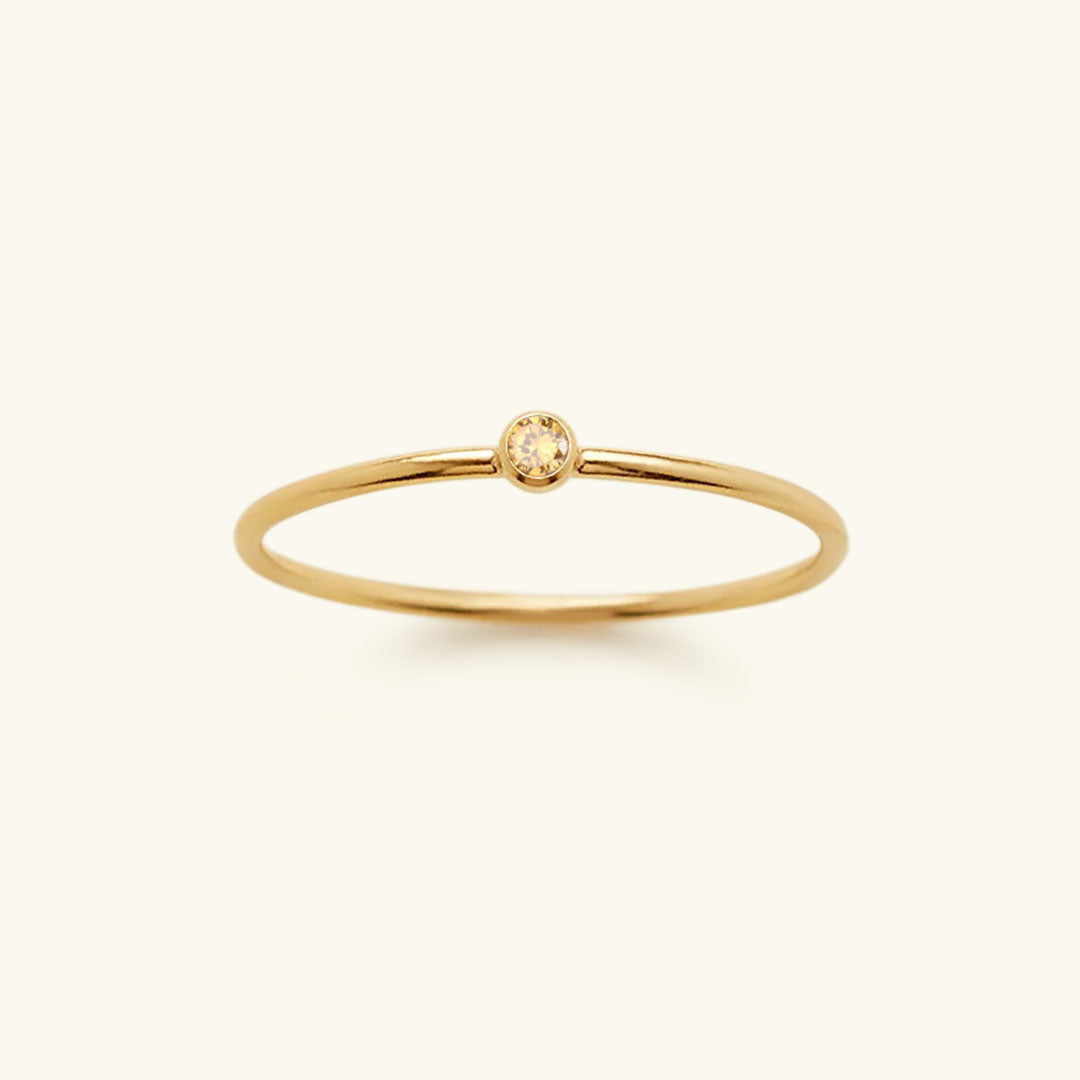 Amelia Månadssten Stapelbar Ring