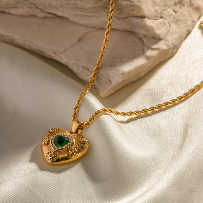 Caelus Guld Hjärthalsband