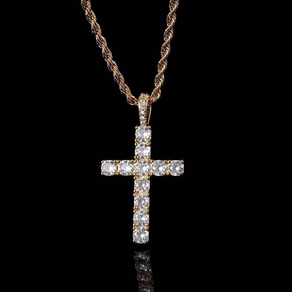 Kors halsband | Guld