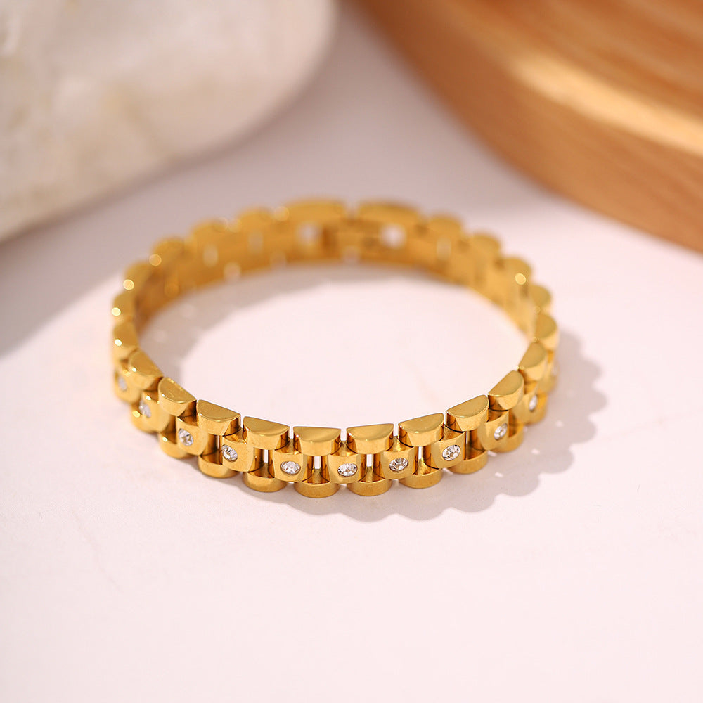 Guld Watchband Armband