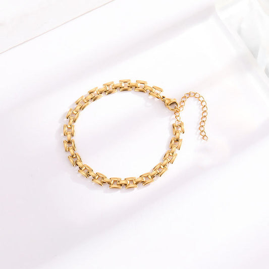 Timepiece Länkarmband | Guld