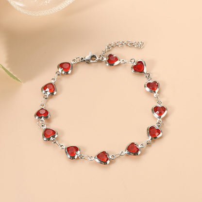 Ophelyra Garnetelle Armband | Vitguld