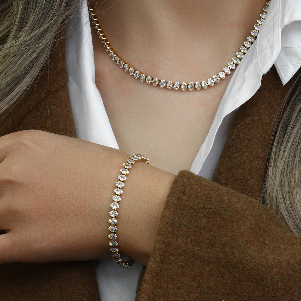 Wisteria Diamant Tennishalsband
