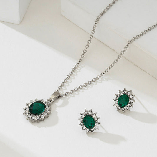 Katya Smeryn Smycke Set | Vitguld
