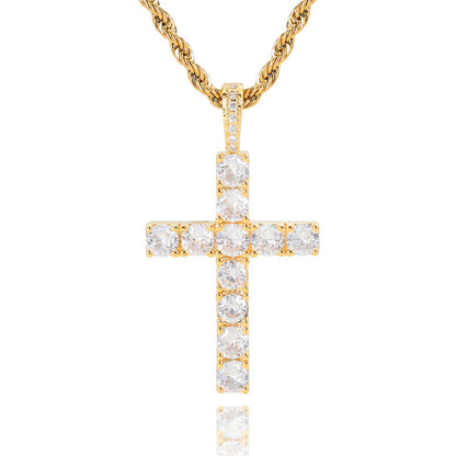 Kors halsband | Guld
