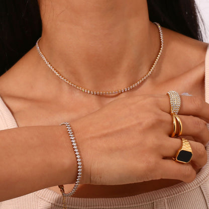 Wisteria Diamant Tennishalsband