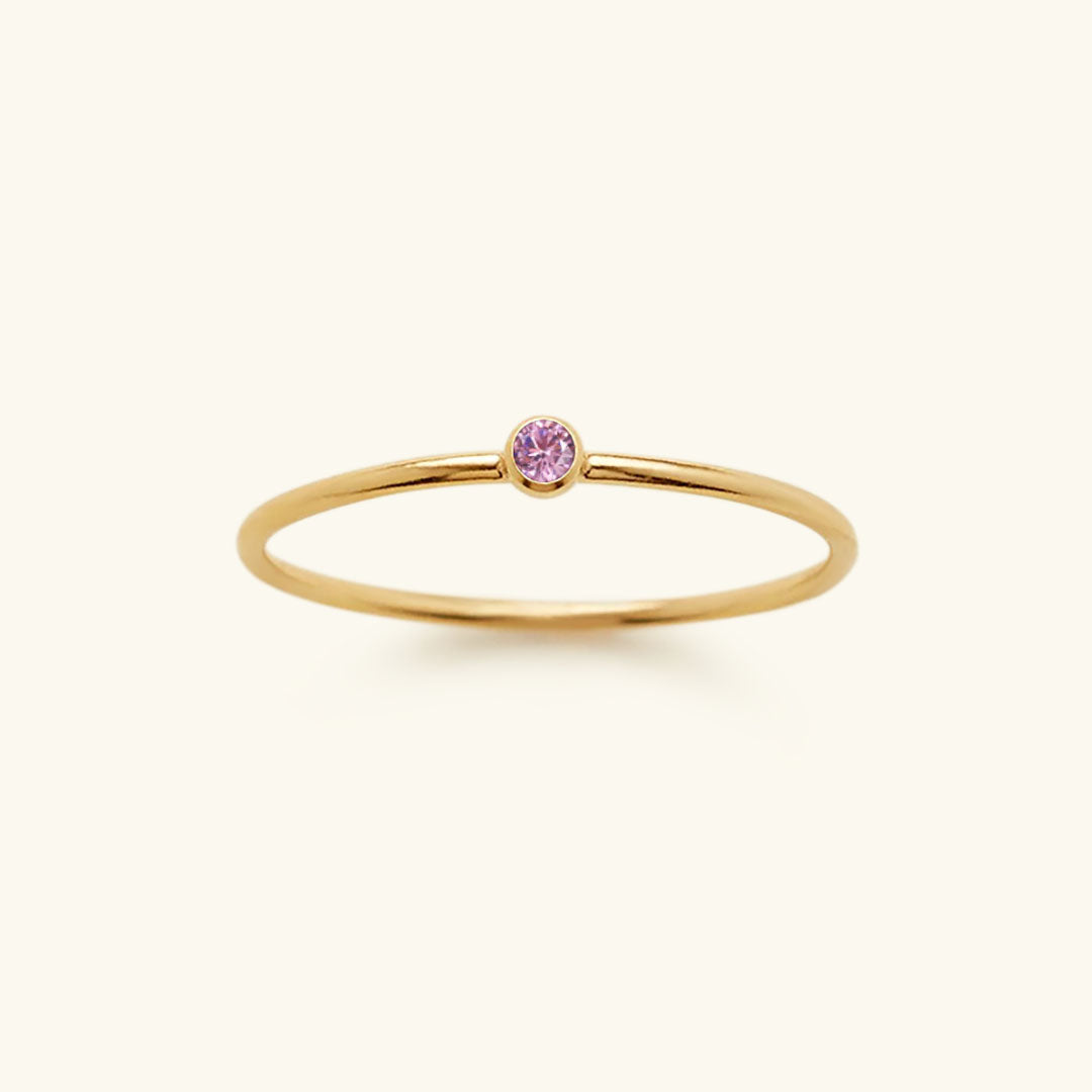 Amelia Månadssten Stapelbar Ring