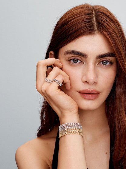 Cubansk Armband | Guld