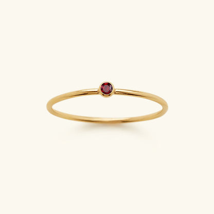 Amelia Månadssten Stapelbar Ring