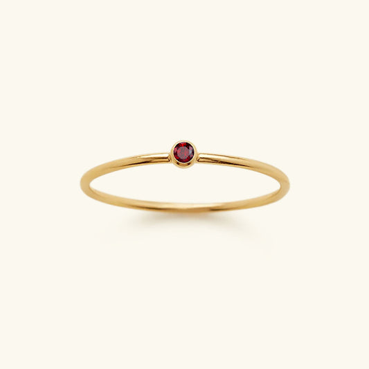 Amelia Månadssten Stapelbar Ring