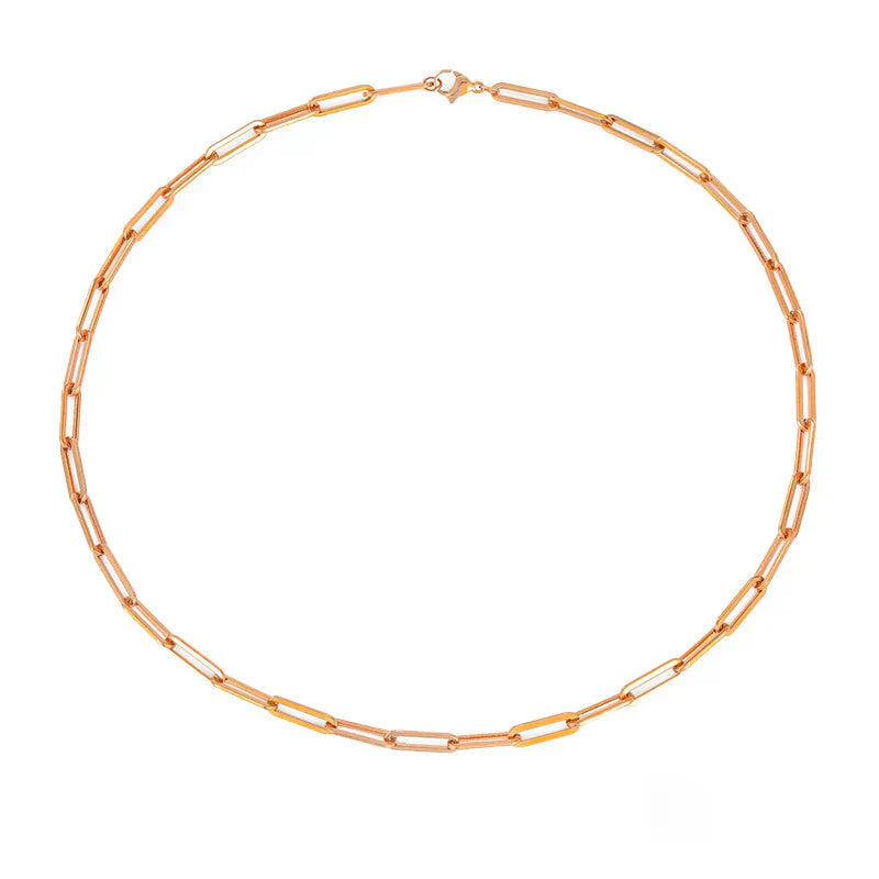 Archen Elegant Länkhalsband | Guld